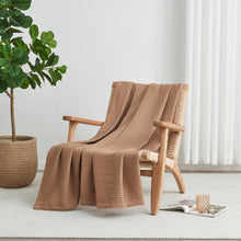 Load image into Gallery viewer, 100% Cotton Waffle Weave Blanket - Mikala Collection