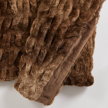 Load image into Gallery viewer, Ruched Faux Fur Throw Blanket - Alondra Collection