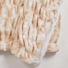 Load image into Gallery viewer, Ruched Faux Fur Throw Blanket - Alondra Collection