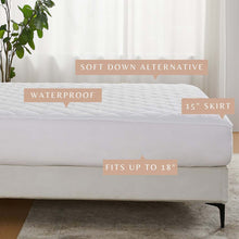 Load image into Gallery viewer, Down Alternative Waterproof Mattress Pad - Eckhart Collection