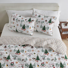 Load image into Gallery viewer, Colorful Holiday Quilt Set - Midnight Magic Collection