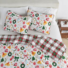 Load image into Gallery viewer, Colorful Holiday Quilt Set - Midnight Magic Collection