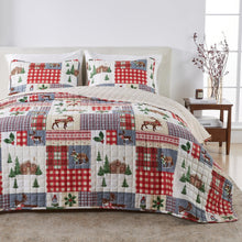 Load image into Gallery viewer, Colorful Holiday Quilt Set - Midnight Magic Collection