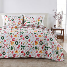 Load image into Gallery viewer, Colorful Holiday Quilt Set - Midnight Magic Collection