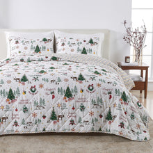 Load image into Gallery viewer, Colorful Holiday Quilt Set - Midnight Magic Collection