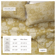 Load image into Gallery viewer, Floral Printed Cotton Quilt Set - Corin Collection