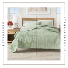 Load image into Gallery viewer, Floral Printed Cotton Quilt Set - Corin Collection