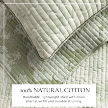 Load image into Gallery viewer, Floral Printed Cotton Quilt Set - Corin Collection