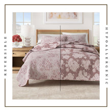 Load image into Gallery viewer, Floral Printed Cotton Quilt Set - Corin Collection