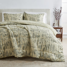 Load image into Gallery viewer, Reversible Christmas Comforter and Sham Set - Holiday / Lodge Odette Collection