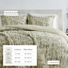 Load image into Gallery viewer, Reversible Christmas Comforter and Sham Set - Holiday / Lodge Odette Collection