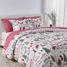 Load image into Gallery viewer, Reversible Christmas Comforter and Sham Set - Holiday / Lodge Odette Collection