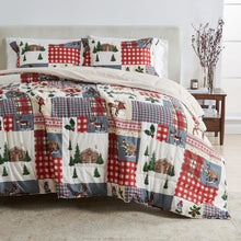 Load image into Gallery viewer, Reversible Christmas Comforter and Sham Set - Holiday / Lodge Odette Collection