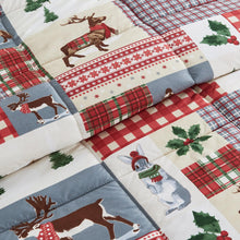 Load image into Gallery viewer, Reversible Christmas Comforter and Sham Set - Holiday / Lodge Odette Collection