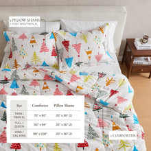 Load image into Gallery viewer, Reversible Christmas Comforter and Sham Set - Holiday / Lodge Odette Collection
