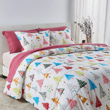 Load image into Gallery viewer, Reversible Christmas Comforter and Sham Set - Holiday / Lodge Odette Collection