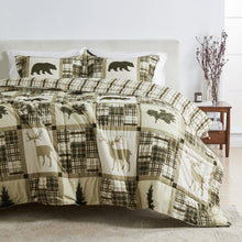 Load image into Gallery viewer, Reversible Christmas Comforter and Sham Set - Holiday / Lodge Odette Collection