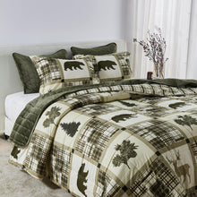 Load image into Gallery viewer, Reversible Christmas Comforter and Sham Set - Holiday / Lodge Odette Collection