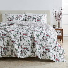 Load image into Gallery viewer, Reversible Christmas Comforter and Sham Set - Holiday / Lodge Odette Collection