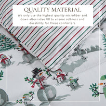 Load image into Gallery viewer, Reversible Christmas Comforter and Sham Set - Holiday / Lodge Odette Collection