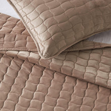 Load image into Gallery viewer, Velvet Box-Stitched Quilt Set - Vivica Collection