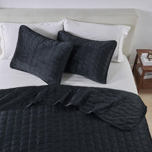 Load image into Gallery viewer, Velvet Box-Stitched Quilt Set - Vivica Collection