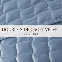 Load image into Gallery viewer, Velvet Box-Stitched Quilt Set - Vivica Collection
