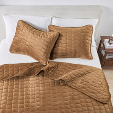 Load image into Gallery viewer, Velvet Box-Stitched Quilt Set - Vivica Collection