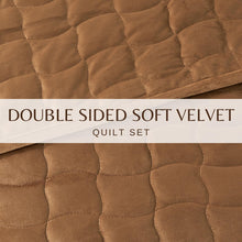 Load image into Gallery viewer, Velvet Box-Stitched Quilt Set - Vivica Collection