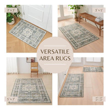 Load image into Gallery viewer, Medallion Machine Washable Accent Area Rug 5' x 7' - Nava Collection