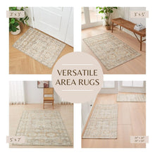 Load image into Gallery viewer, Medallion Machine Washable Accent Area Rug 5' x 7' - Nava Collection