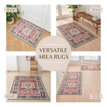 Load image into Gallery viewer, Medallion Machine Washable Accent Area Rug 5' x 7' - Nava Collection