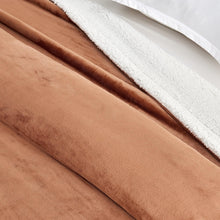 Load image into Gallery viewer, Velvet Plush Sherpa Luxury Bed Blanket - Kinsley Collection