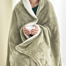 Load image into Gallery viewer, Velvet Plush Sherpa Luxury Bed Blanket - Kinsley Collection