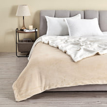 Load image into Gallery viewer, Velvet Plush Sherpa Luxury Bed Blanket - Kinsley Collection