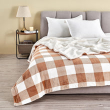 Load image into Gallery viewer, Velvet Plush Sherpa Luxury Bed Blanket - Kinsley Collection