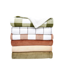 Load image into Gallery viewer, Velvet Plush Sherpa Luxury Bed Blanket - Kinsley Collection