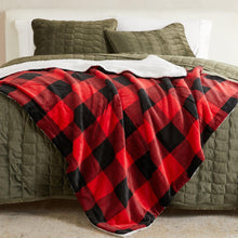 Load image into Gallery viewer, Velvet Plush Sherpa Luxury Bed Blanket - Kinsley Collection