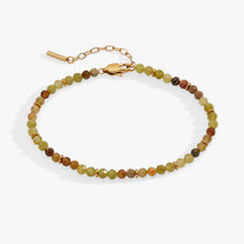Load image into Gallery viewer, Green Ombre Semi-Precious Beaded Anklet