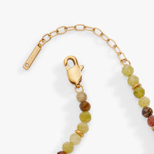 Load image into Gallery viewer, Green Ombre Semi-Precious Beaded Anklet