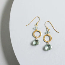 Load image into Gallery viewer, The Airie Earring - Green Amethyst Silver