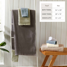 Load image into Gallery viewer, 100% Cotton Checkered Jacquard Bath Towel Set - Giuliana Collection
