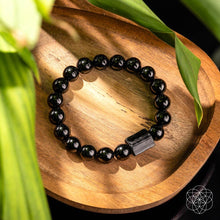 Load image into Gallery viewer, Habit Breaker - Black Obsidian &amp; Tourmaline Bracelet