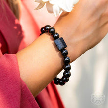 Load image into Gallery viewer, Habit Breaker - Black Obsidian &amp; Tourmaline Bracelet