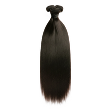 Load image into Gallery viewer, Black Natural Indian Straight Human Hair Bundle Cuticle Aligned Raw Virgin Hair 18 Inches