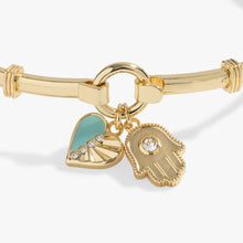 Load image into Gallery viewer, Hamsa and Heart Bracelet