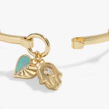 Load image into Gallery viewer, Hamsa and Heart Bracelet