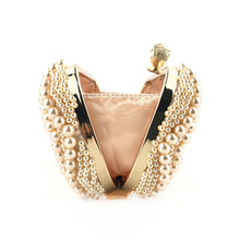 Load image into Gallery viewer, Hand-Beaded Pearl Evening Elegance Handbag (MAC286)