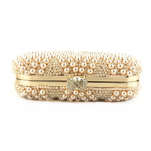 Load image into Gallery viewer, Hand-Beaded Pearl Evening Elegance Handbag (MAC286)