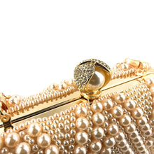 Load image into Gallery viewer, Hand-Beaded Pearl Evening Elegance Handbag (MAC286)